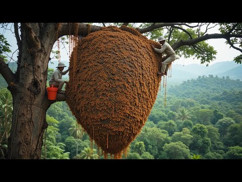 UNBELIEVABLE: Giant Beehive Harvested on the World’s Tallest Tree