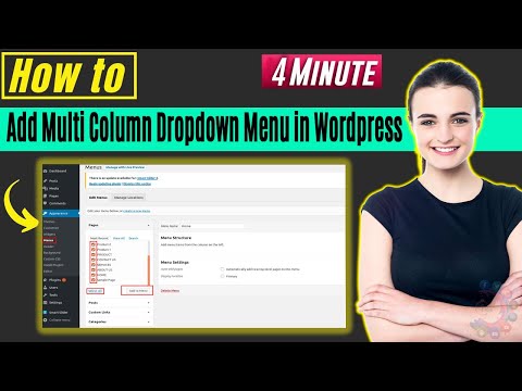 How to add multi column dropdown menu in wordpress 2025