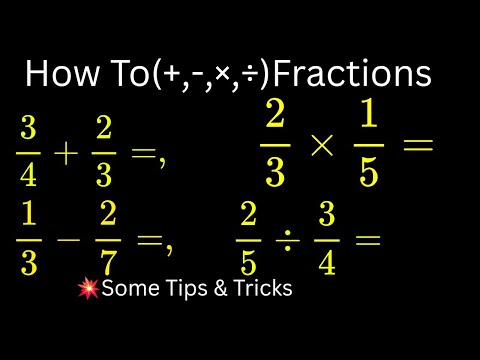 💥How To Calculator ANY Fractions Using (+, -, ×, ÷)💫 /Maths with Mr. JN #fractions #gcse #waec 