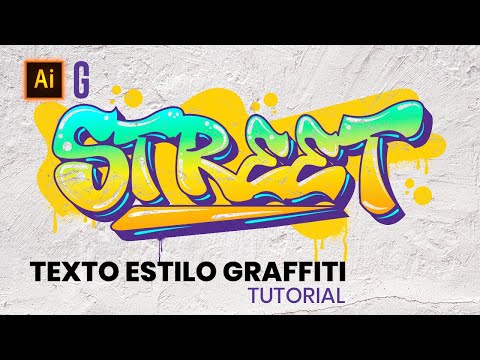 Illustrator Tutorial | Tipografía Estilo Graffiti | Graffiti Style Text Effect