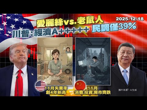 川普自評經濟A+++++民調僅39% "愛麗絲vs.老鼠人"美中都有難題?｜公共電視 - 尖鋒對話