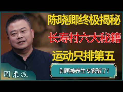 别再被养生专家骗了！陈晓卿终极揭秘：长寿村的六大秘籍！运动只排第五#窦文涛 #梁文道 #马未都 #周轶君 #马家辉 #许子东 #圆桌派  #圆桌派第八季