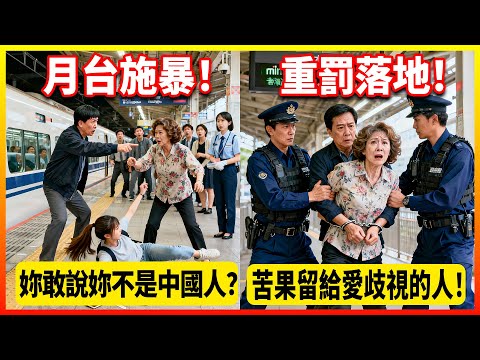 "Dare you say you're not Chinese?" A retired couple allegedly pushed down a Taiwanese girl on a T...