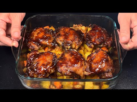 Kochen Sie kein Hühnchen mit Kartoffeln, bevor Sie dieses Rezept gesehen haben! TOP-Abendesse!