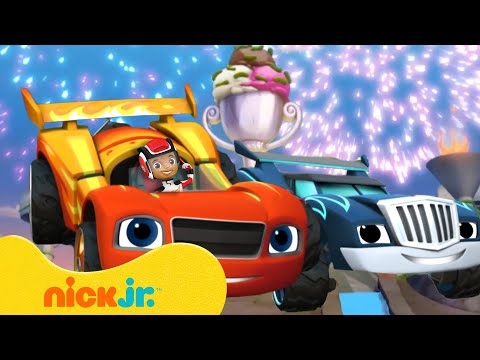 Вспыш и чудо-машинки | Лучшие гонки и превращения Блейза! 🏎️💨 | 90 минут | Nick Jr. Cyrillic