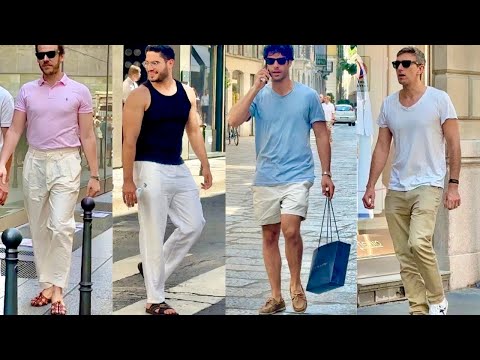 🔥Summer Outfits for Men 2025 🇮🇹 Milan Men's Street Style & Men's Shopping in Milan #mensfashion