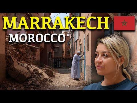 FIRST IMPRESSIONS of Marrakech Morocco 🇲🇦 (after SHOCKING earthquake)