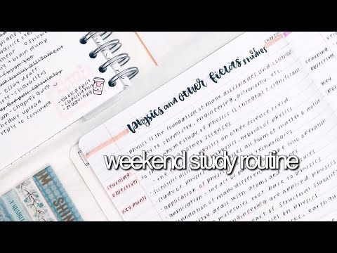 Weekend Study Routine || revisign