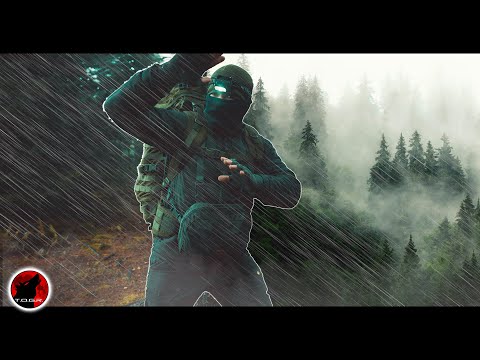 Heavy Rain and Powerful Winds in a Tarp Fortress - Overnight Camp Adventure