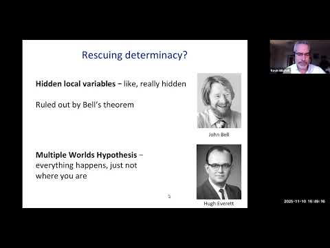 Kevin Mitchell: Chance, Choice, and Control – Agency in Real Time (ECSU OIST)