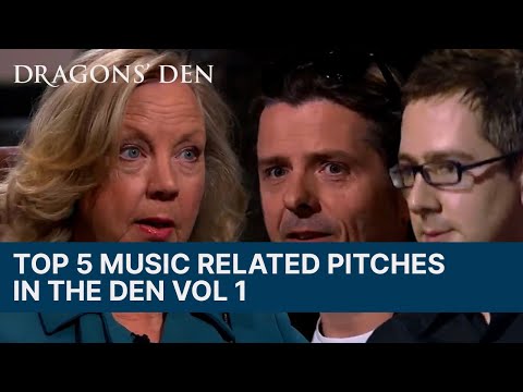 Top 5 Music Related Pitches In The Den | Vol.1 | Dragons' Den
