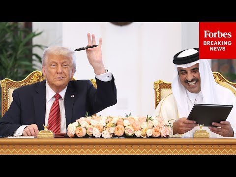BREAKING NEWS: Trump & Qatari Emir Hold Signing Ceremony For Boeing Deal, Defense Agreements In Doha