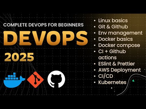 DevOps Full Course for Beginners 2025 | Git, Docker, CI/CD, AWS, Kubernetes | Part 1