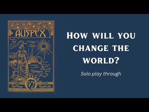 Auspex: The Tarot Solo RPG That Will Change The World