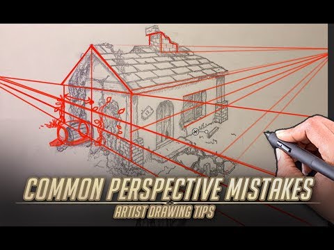 Common Perspective Mistakes - Artist Drawing tips