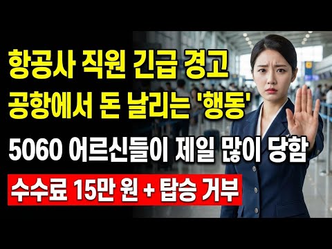 "이걸 진작 알았더라면!" 5060이 공항에서 땅을 치고 후회하는 실수 12가지