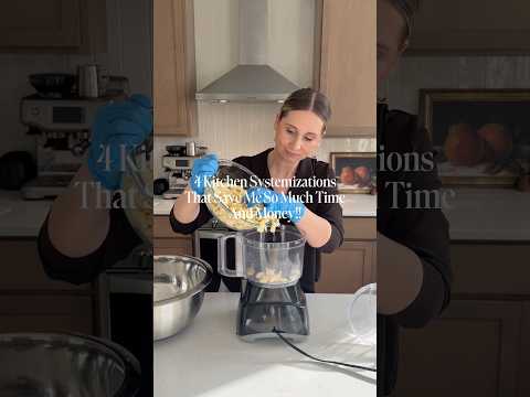 4 Kitchen Systemizations That Save Me So Much Time Meal Prepping! #kitchenhacks #mealprep