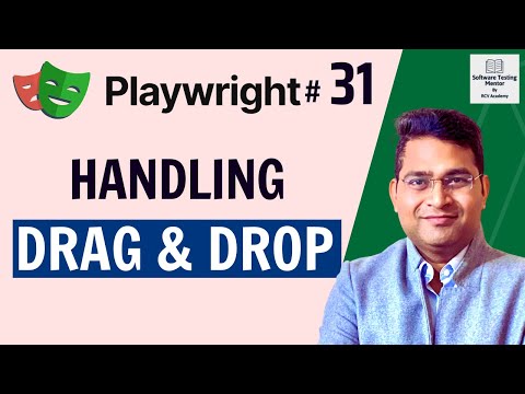 Playwright Tutorial #31- How to handle Drag and Drop in Playwright