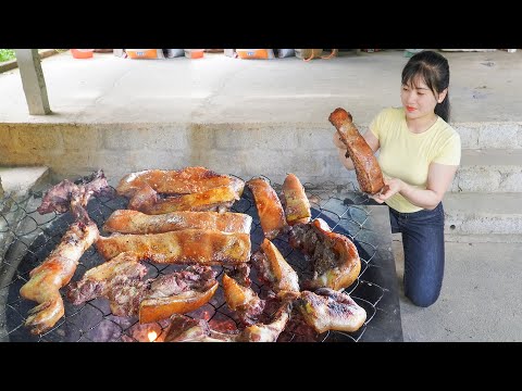 Selling Pig, Buy Pork - Process Smoked Pork To Preserve Pork For Long Time | My Bushcraft / Nhất