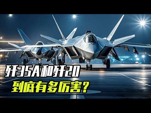 一口气告诉你歼35A和歼20到底有多厉害，对比美国的F22和F35让我们一起来看看！【科学火箭叔】#知识领航者 #科普