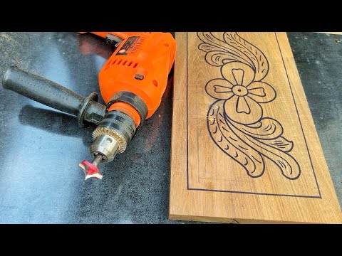 Wood Carving - How to use router machine for wooden door 