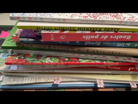 What’s in my colouring bag for Dec 2025? | Adult colouring