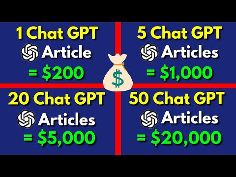 How To Make Money With ChatGPT FOR FREE - No Cost To Start