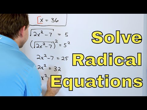 05 - Solving Radical Equations & Identifying Extraneous Solutions - Part 1