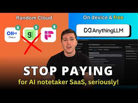 No more paid AI meeting note takers | AnythingLLM Desktop