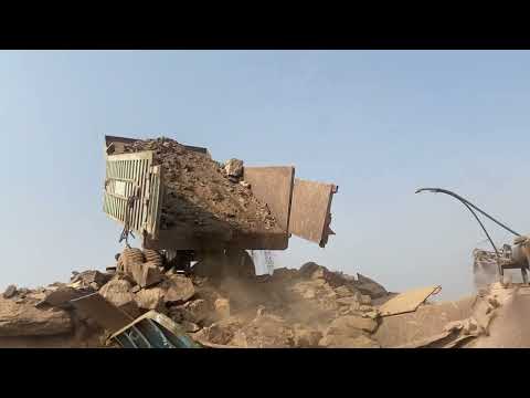 PLAYING With Giant Rocks.ASMR Rock Quarry CRUSHING Oprations primary jaw Crusher in action#asmr