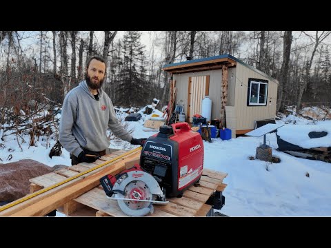 Living Off-Grid In Alaska Building Winter Essentials: Generator Box & Sled〈EP28〉