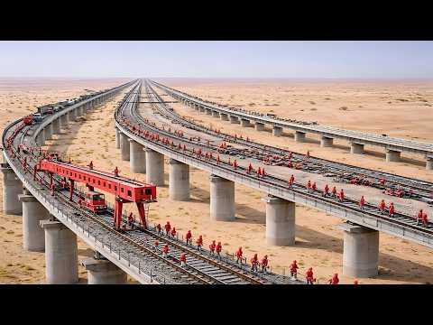 China Cut Through the Mongolian Desert to Build a 2,700km Railway