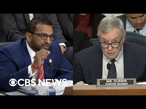 Watch: Kash Patel, Sen. Dick Durbin get into testy exchange at Senate hearing