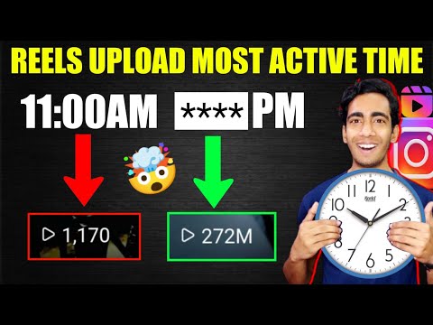 Instagram Reels Upload Most Active Time | Best Time To Post Reels On Instagram | Reels Upload Time
