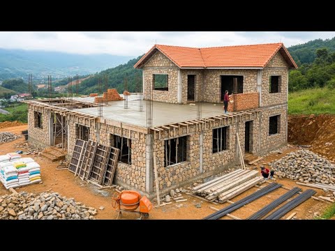 TIMELAPSE : Building a New House to Expand the Living Space After Many Years of Use