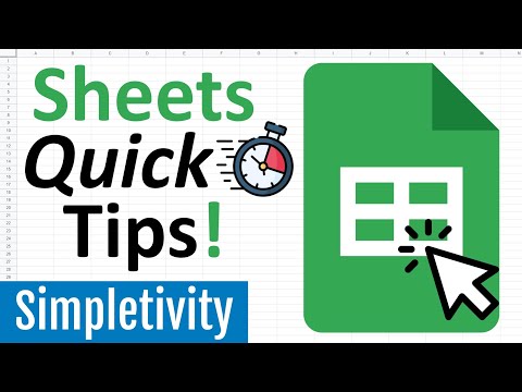 7 Google Sheets Tips that will Save You So Much Time!