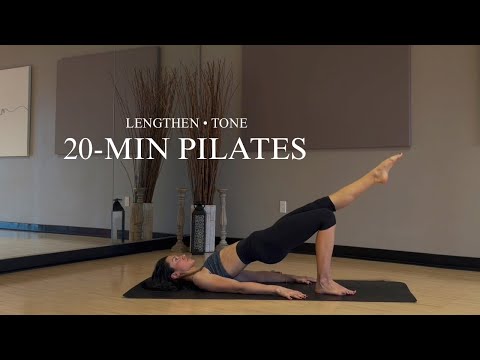 20-Min Full Body Pilates | Lengthen & Tone | No Equipment