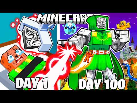 I Survived 100 Days as DOCTOR DOOM in Minecraft!