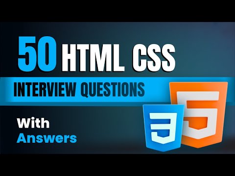 50+ HTML CSS Interview Questions with Answer | HTML CSS Interview Questions | Most Asked Question