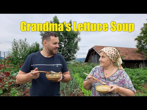 Grandma's INSANE Lettuce Soup it's  all you need! Comfort food for a Rainy Day!