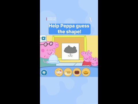 Can you help Peppa guess the shape? 🧁 World of Peppa Pig is now on Netflix Games!