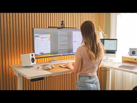 Modern Desk Setup Makeover For a Work From Home Software Developer!