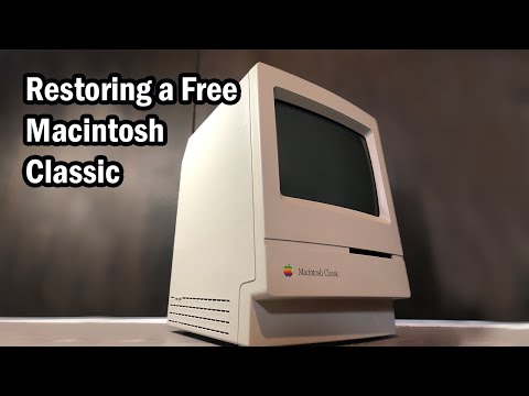 Restoring a Free Macintosh Classic - How to Discharge a CRT - RetroBrite