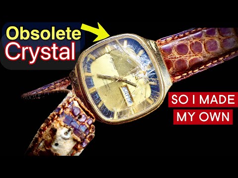 Nobody wanted to restore this old abandoned watch - had to make my own crystal