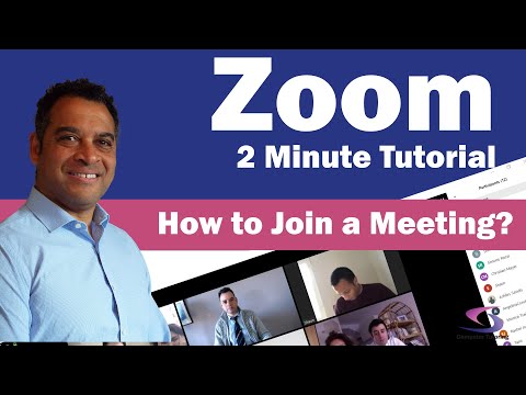 2 Minute Zoom Tutorial - How to Join a meeting