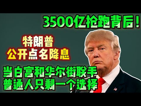 利率已经被写死了，3500亿抢跑背后，普通人的钱正在被悄悄收割｜#降息 #摩根大通 #美联储