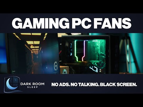 Gaming PC Fans for Sleep | No Ads | Black Screen | 10 Hours