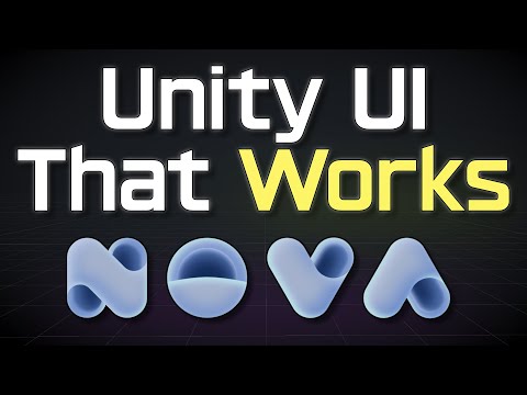 Unity UI that WORKS  and doesn't Suck - Nova UI