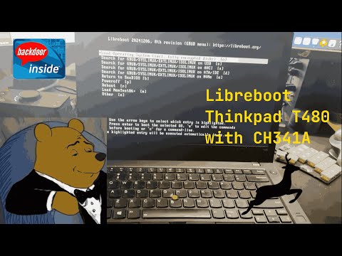 Libreboot Thinkpad T480 with CH341A