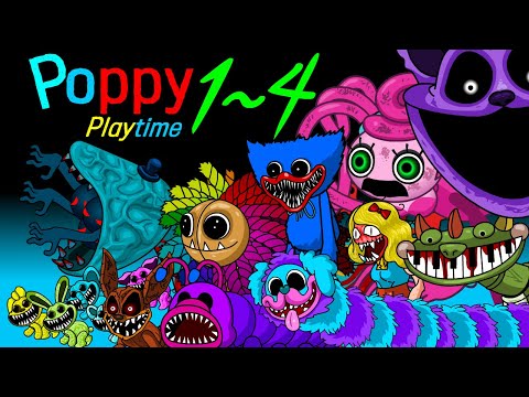 어몽어스 VS Poppy Playtime 1~4